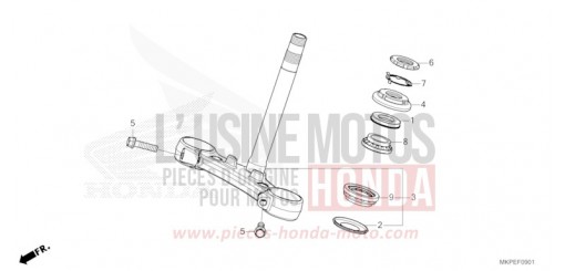 TIGE DE DIRECTION (CB500FAN/P) CB500FAN de 2022